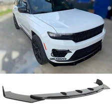 For Jeep Grand Cherokee Gloss Black Front Bumper Lip Spoiler Splitter Body Kit