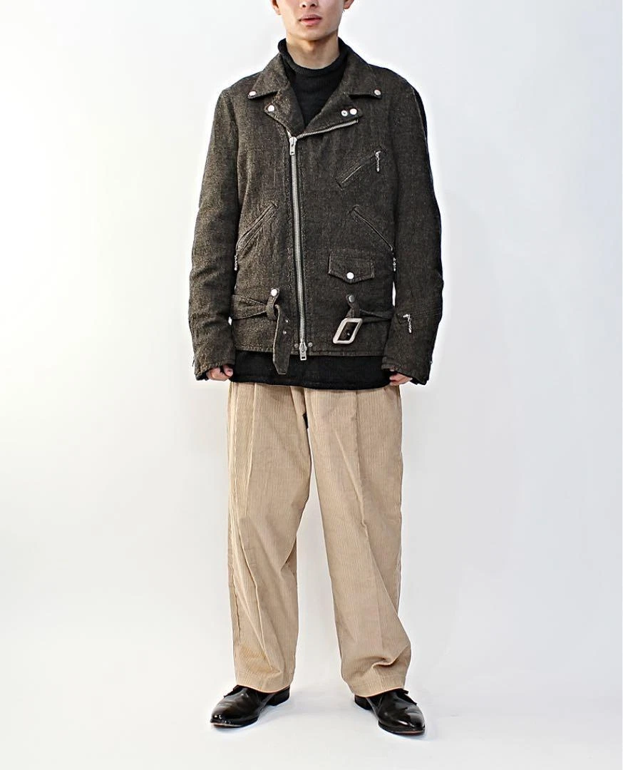 JUNYA WATANABE Lewis Leathers Biker Jacket Tweed Men 's Size S