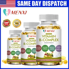 MENXI Vitamin B Complex Capsules B1,B2,B3,B5,B6,B7,B9,B12, Immune Support Pills