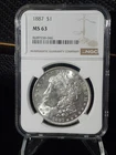 New Listing1887 Morgan Silver Dollar NGC MS-63