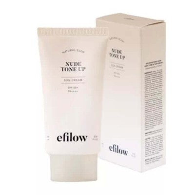 efilow Natural Glow Nude Tone Up Sun Cream - 60ml (SPF50+ PA++++)  K-beauty