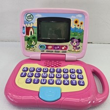 Leap Frog My Own Laptop Learning Game Mini Computer Laptop Pink Works