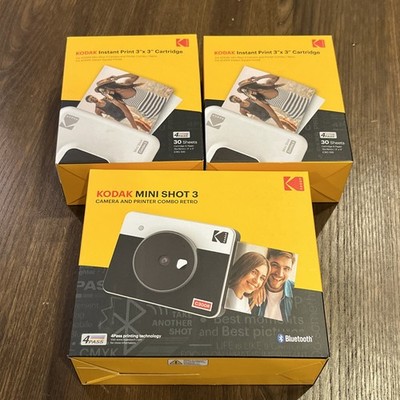 [NEW] KODAK Mini Shot 3 Retro 4PASS 2-in-1 Instant Camera and Photo