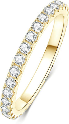 14K Gold Filled Simulated Diamond Moissanite Engagement Promise Ring for Her