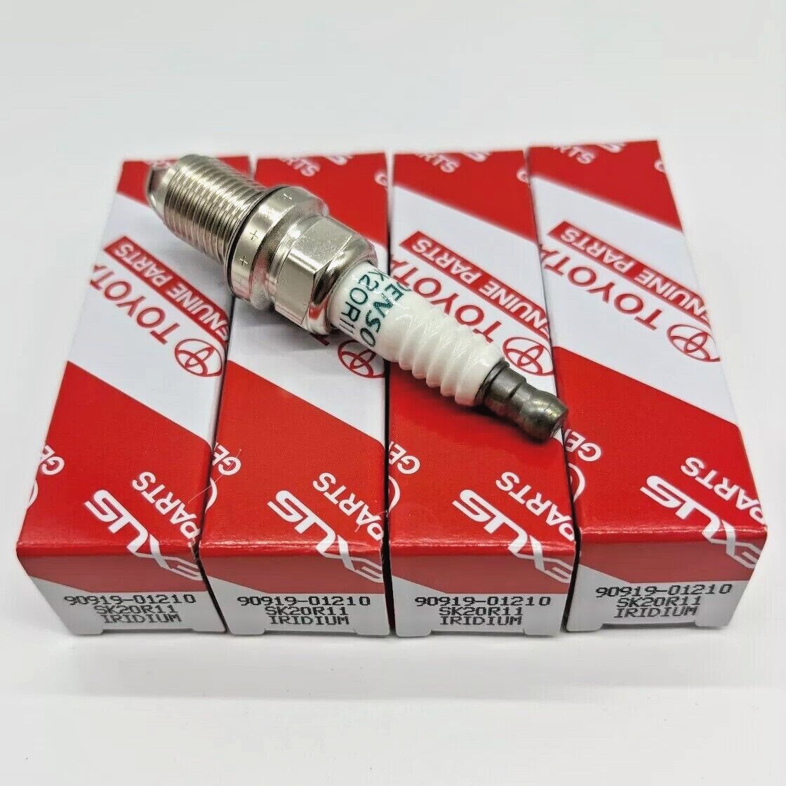 4PCS OEM DENSO Iridium Spark Plugs 0919-01210 SK20R11 3297 for Lexus Scion Camry