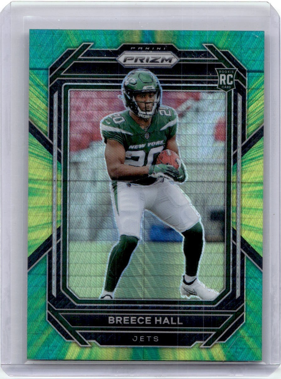2022 Panini Prizm Rookie RC Breece Hall #317 Hyper Prizm /175 New York Jets SP