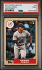 2017 Topps Update Aaron Judge #35 1987 Topps Rookie Card PSA 9 MINT