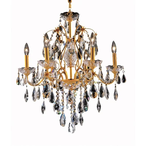 Elegant Lighting 2016D24G/RC St. Francis Mini Chandelier Gold - Picture 1 of 3