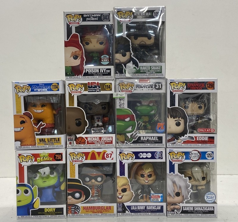 Funko Pop Lot Mixed Franchises 10 Figures New In Box Exclusives