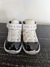 Jordan 11 Retro TD Toddler Black White Concord 378040 -107 Size 4c Very Used