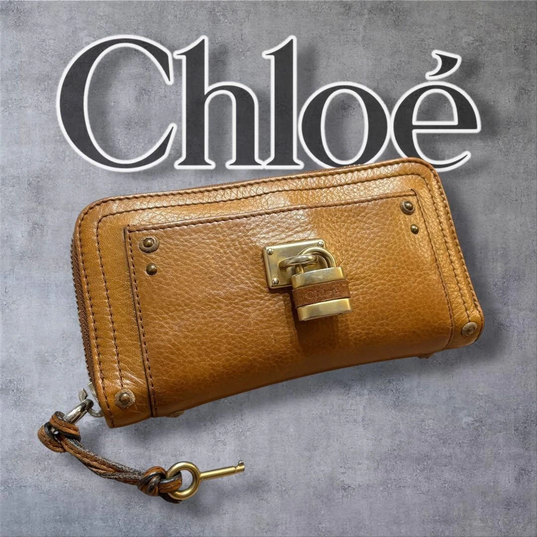 財布 Chloe Paddington Padlock Long Wallet Chloe Paddington Long Wallet With Padlock Key Round Zipper Limited