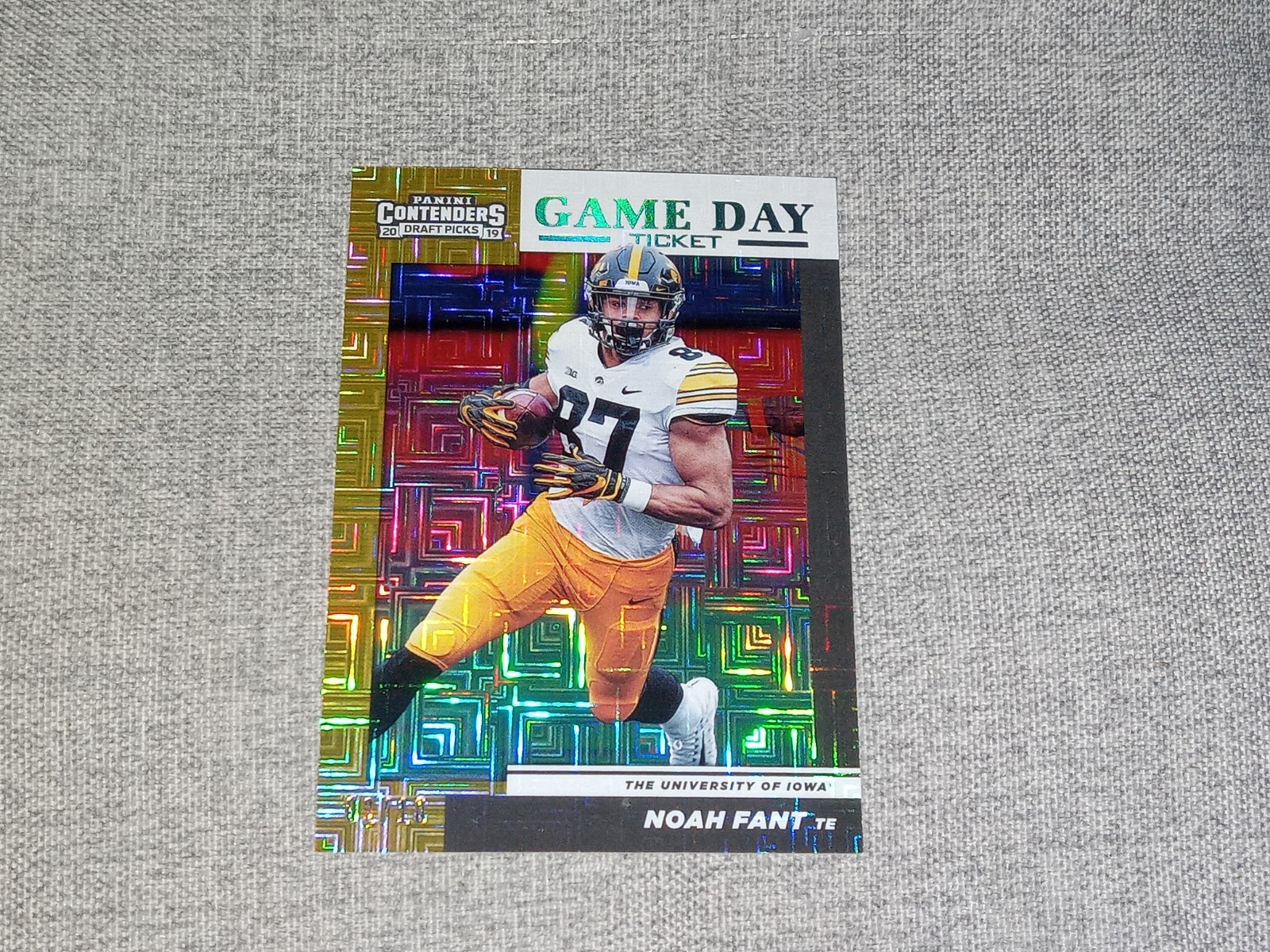 Noah Fant Panini Contenders Draft Picks Game Day Ticket #29 Building Blocks