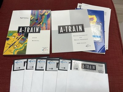 A-TRAIN  1992 Artdink & Maxis Game for Commodore Amiga 500 600 1000 1200 2000