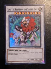 Yu-Gi-Oh! SUPER RARE CARD LEO THE KEEPER OF THE SACRED TREE AP07-EN008 NM/VLP