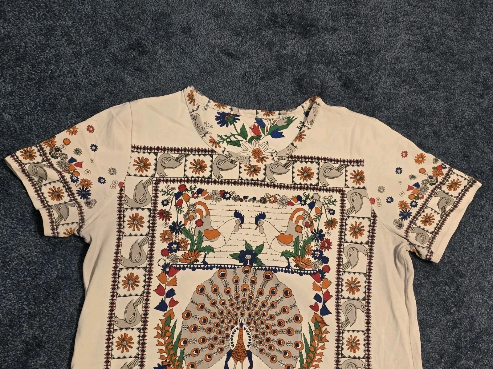 Abito maglietta manica corta Tory Burch KERRY PAACOCK XL XLARGE Pima cotone 34 5x24