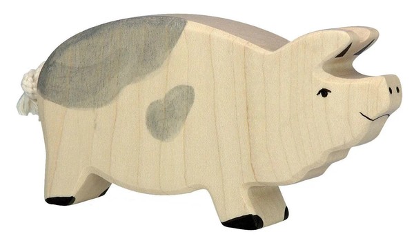 Eber, Gefleckt | Ca. 14 X 2,8 X 7 Cm, Holz, Per StüCk | Deutsch | 80068 | 2025-image