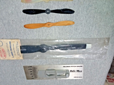 Master Airscrew RC Propeller Prop MA1260 + Pitch Gauge +3Prop's