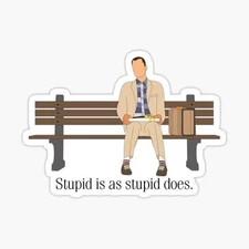 Forrest Gump, Vinyl Die Cut Sticker