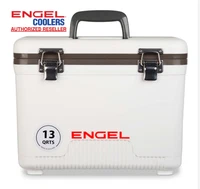 Engel Coolers 19 Qt Leak-Proof Airtight Hard Cooler Dry Box Lunchbox w/ Tray