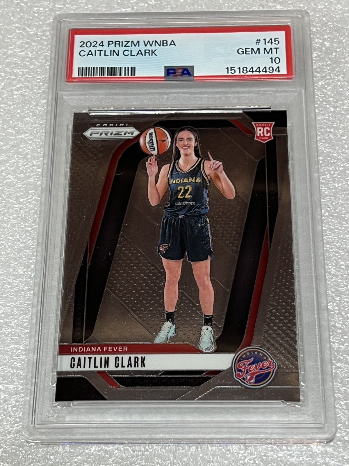 2024 Prizm WNBA Caitlin Clark #145 Rookie Card PSA 10