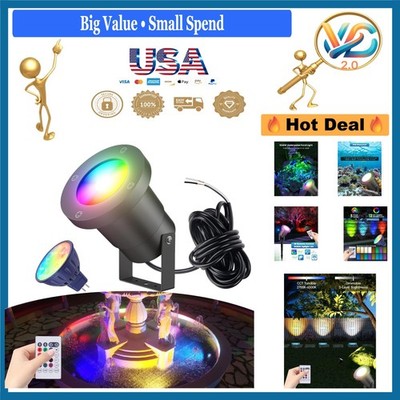 12V RGB+CCT Underwater Pond Light LED MR16 with Remote Control