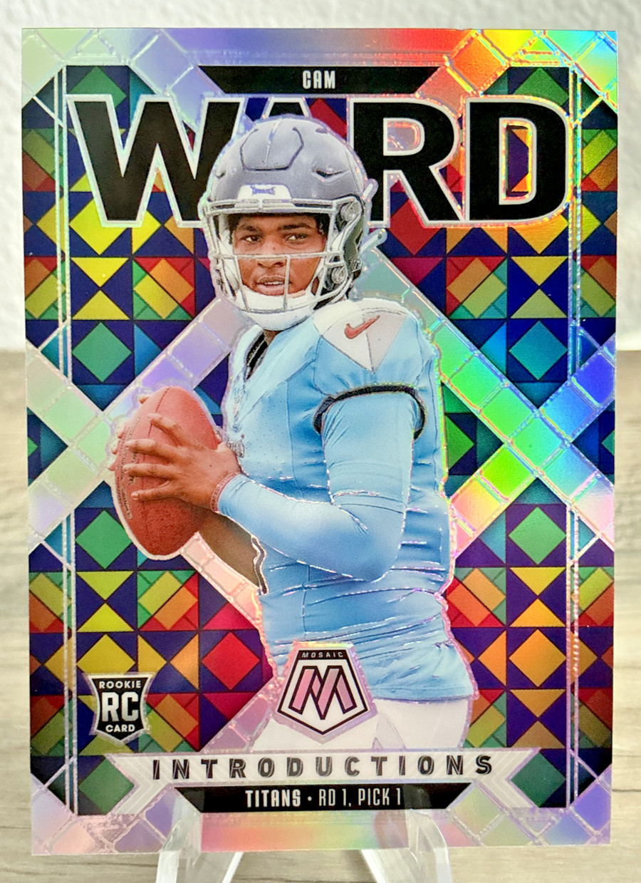 2025 Mosaic Cam Ward Introductions RC Silver Prizm Rookie #6 Titans