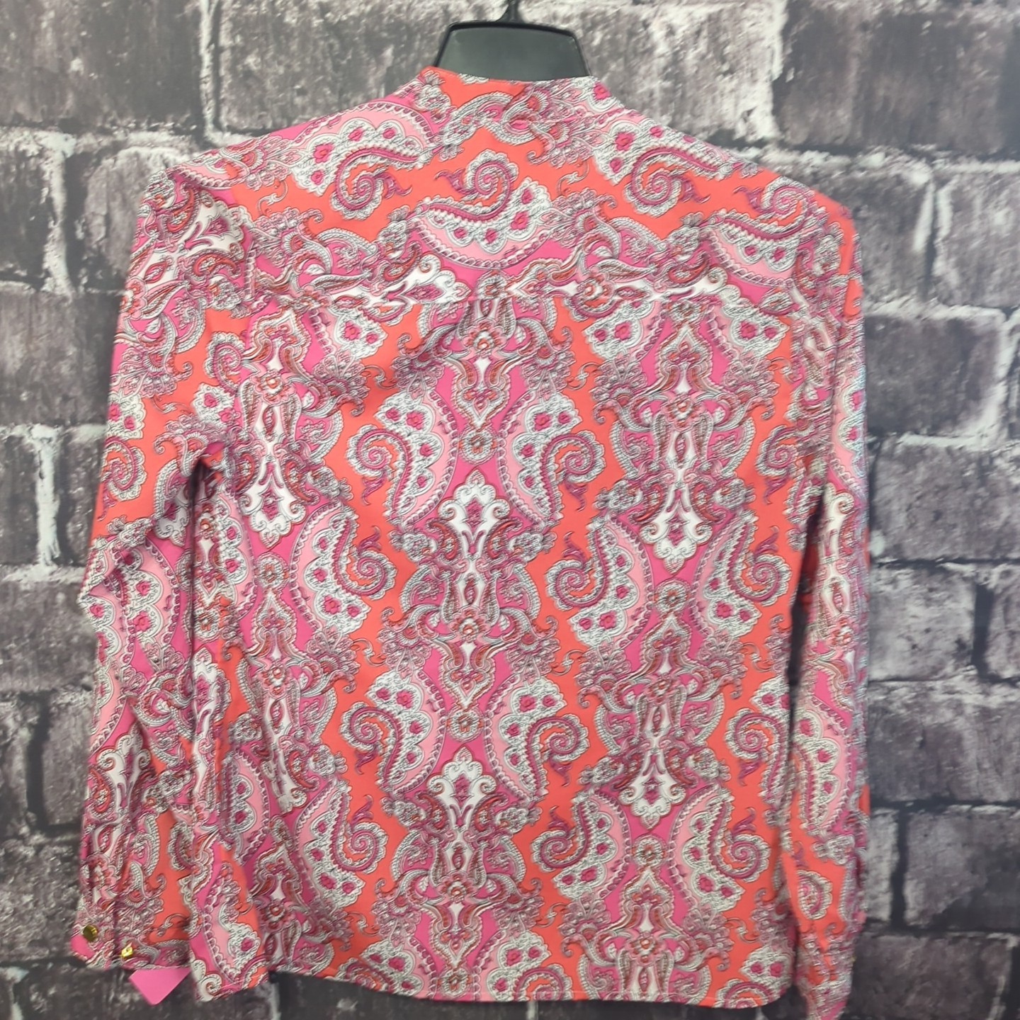 Notations Multicolor Paisley Button Up Shirt Wome… - image 2