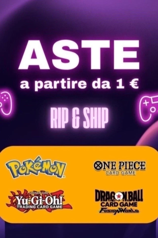 Live Rip&Ship e Aste da 1€ - TCG - Packmon Store