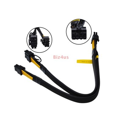 For DELL T5820 T5810 T7820 T5600 T7810 8 Pin to 6+8 Pin PCI-E GPU Power Cable