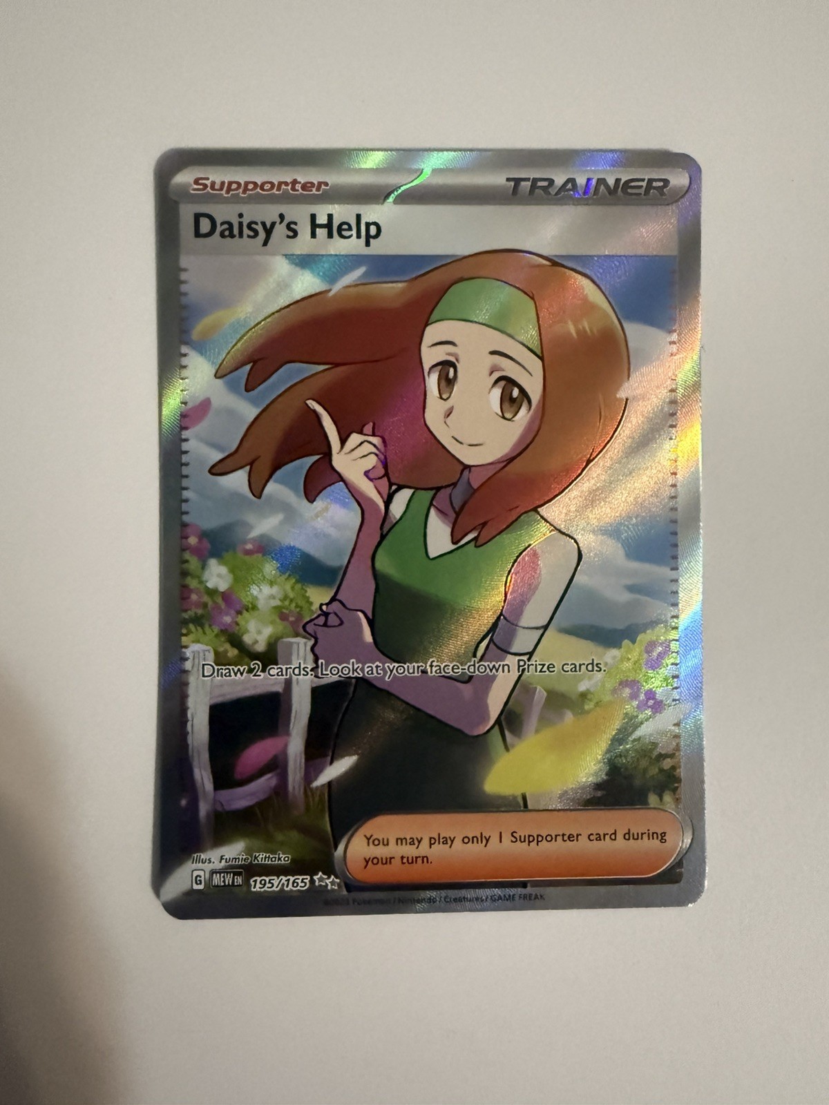 Daisy’s Help 195/165 Ultra Rare NM Scarlet & Violet - 151 Pokémon Trainer Card