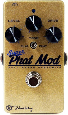 Super Phat Mod Full Range Overdrive Pedal, Gold (Kphat)