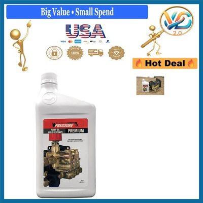 #ad #ad Pressure Washer Pump Oil 1L Black Non Detergent Rust Protection $29.87