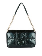 Solada Borsa donna puffer trapuntata con manico a catena - verde