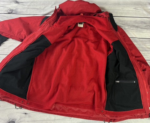 Vintage The North Face Jacket Men Large Red Mountain Gore Tex Hooded Parka 90s - Picture 12 of 17