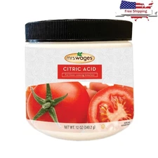 Citric Acid Canning Tomatoes Safe Acidity pH Balance Home Preservation 12oz New