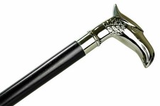 Brass Designer Victorian Handle Wooden Vintage Walking Cane Antique Style Stick
