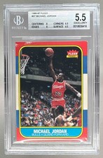 Michael Jordan 1986 Fleer #57 Rookie RC BGS 5.5