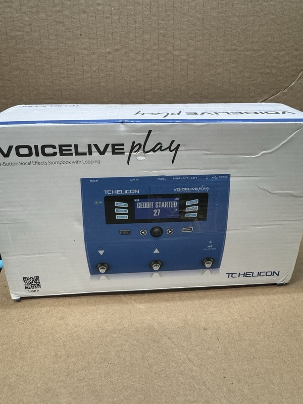 TC-Helicon VoiceLive Play 3-Button Vocal Effects Stompbox with Looping