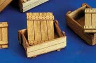 Holzkisten I als Bausatz 6 Stück Modell von Plus Model 1:35