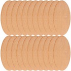 100 Pcs Wooden Craft Shapes Unfinished Cutouts Oval Embellishments