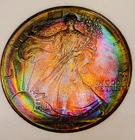 1992  BU American Silver Eagle  INCREDIBLE  SGS TONER 70++.