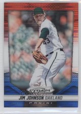 2014 Panini Prizm Red White & Blue Pulsar Prizm Jim Johnson #106 0b3
