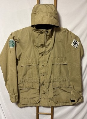 Vintage Eddie Bauer Men s M Mountain Parka Jacket Brown Appalachian Trail Patch