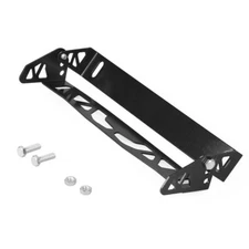 Aluminum Adjustable Rotating Number JDM Car License Plate Frame Holder BLACK