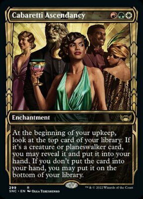 mtg new capenna top cards MTG Streets of New Capenna *FOIL* Showcase R Cabaretti Ascendancy #299