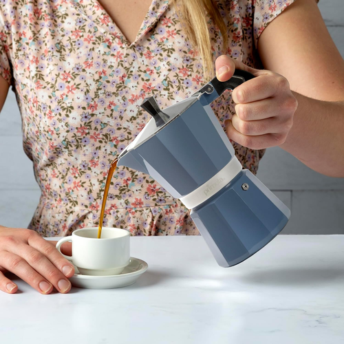 Primula Classic Piano Cottura Espresso e Caffettiera Moka Caffettiera per Italiano e Cubano - Foto 7 di 12