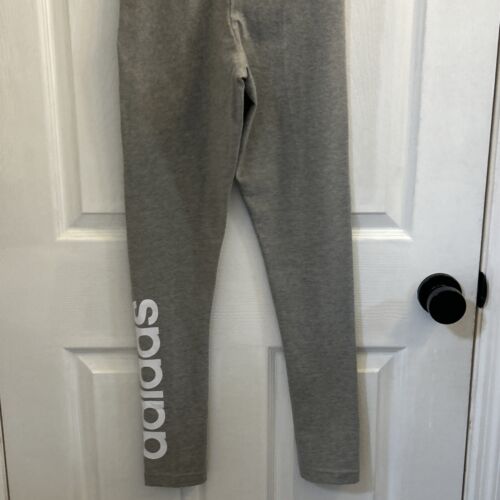 NWT Adidas Women's Essentials High-Waisted Logo Leggings, Size XS, Gray - Picture 7 of 24