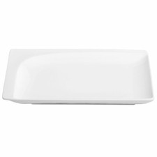 Dessertteller Kuchenteller Porzellan Frühstückteller Teller Weiss eckig 18 cm