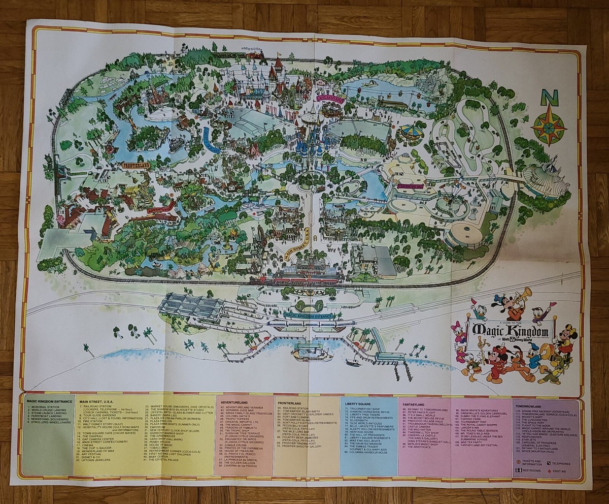Vintage 1970's DISNEY Magic Kingdom Walt Disney World Park