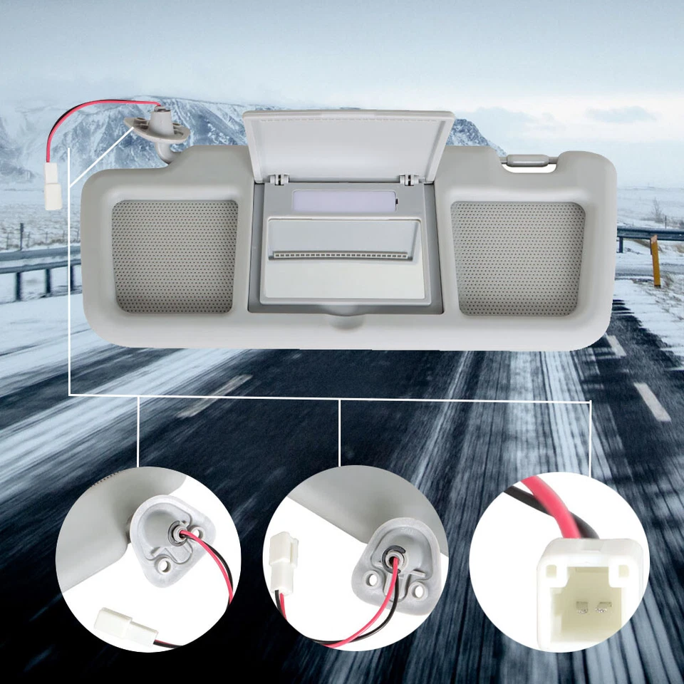 For Mazda RX-8 2004 05 06-2011 Sun Visor Driver Left Side Gray FE88-69-320B-77 - Image 4 of 4